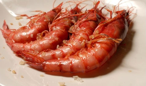 Gamba roja a la plancha