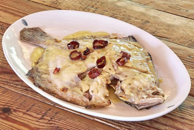 Rodaballo a la parrilla