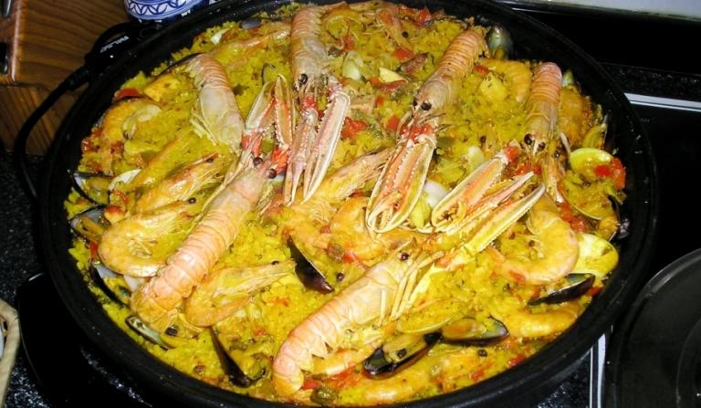 Paella de marisco