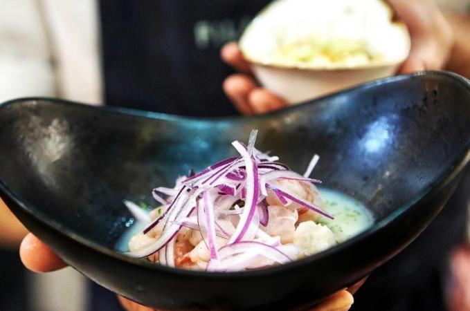 Ceviche de gamba roja