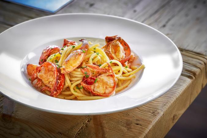 Pasta con bogavante