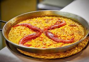 Arroz de carabinero en paella