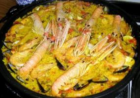 Paella de marisco