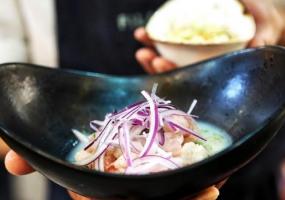 Ceviche de gamba roja