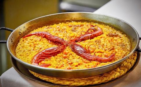 Arroz de carabinero en paella