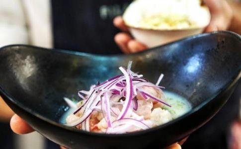 Ceviche de gamba roja