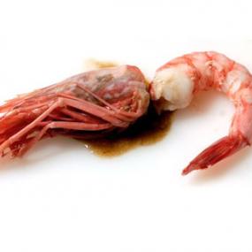 Gamba roja cocida