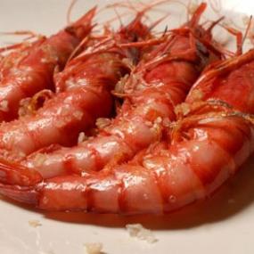 Gamba roja a la plancha