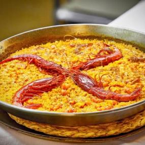 Arroz de carabinero en paella