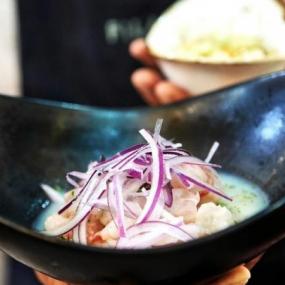 Ceviche de gamba roja