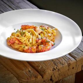 Tagliatelle con carabineros