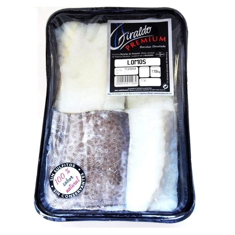 Comprar Online Bacalao Desalado Lomos Premium Giraldo 1kg Aprox