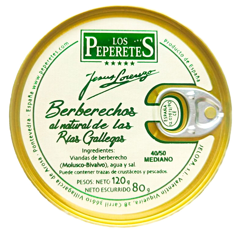  Berberechos 40/50 pz. Los Peperetes 120gr