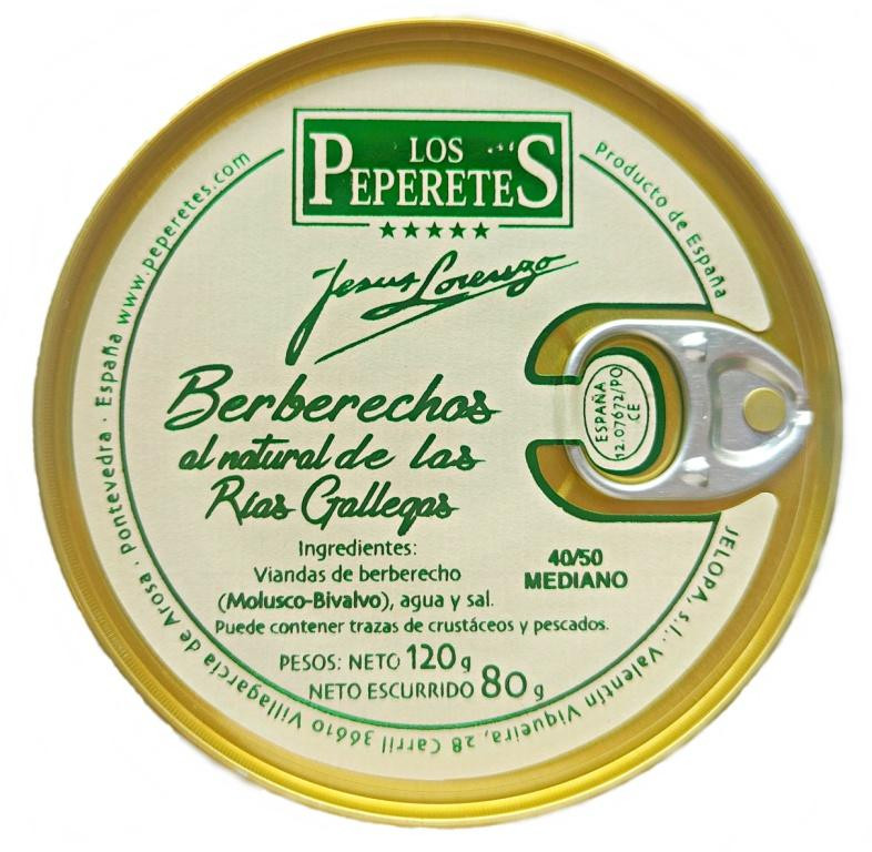 Berberechos 40/50 pz. Los Peperetes 120gr