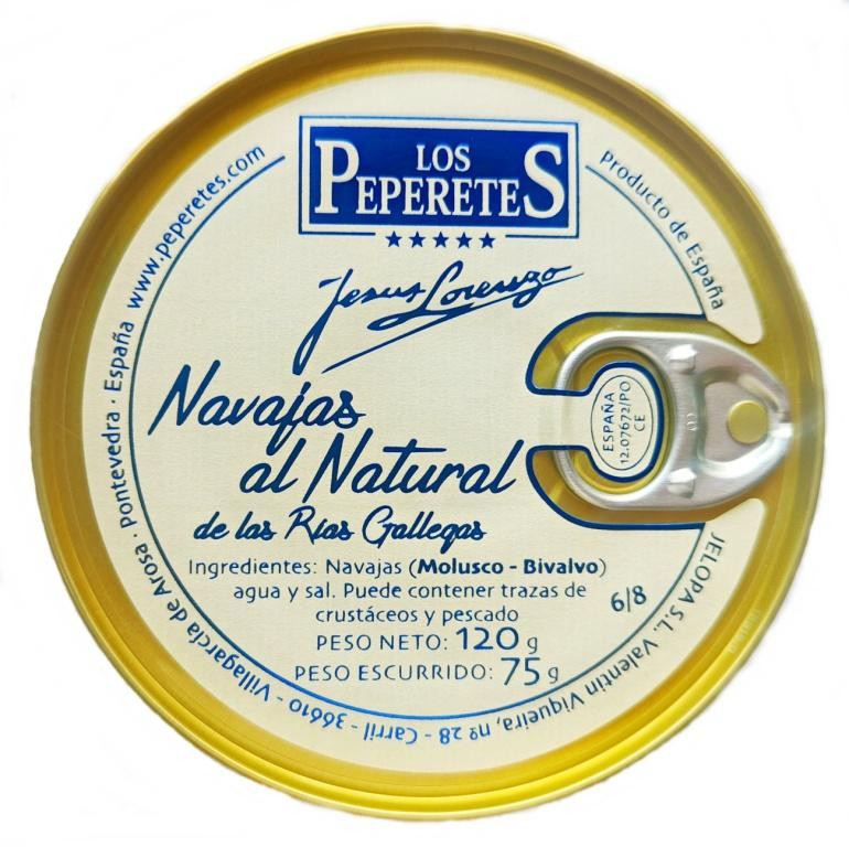 Navajas al natural 6/8 pz. Los Peperetes 120 gr