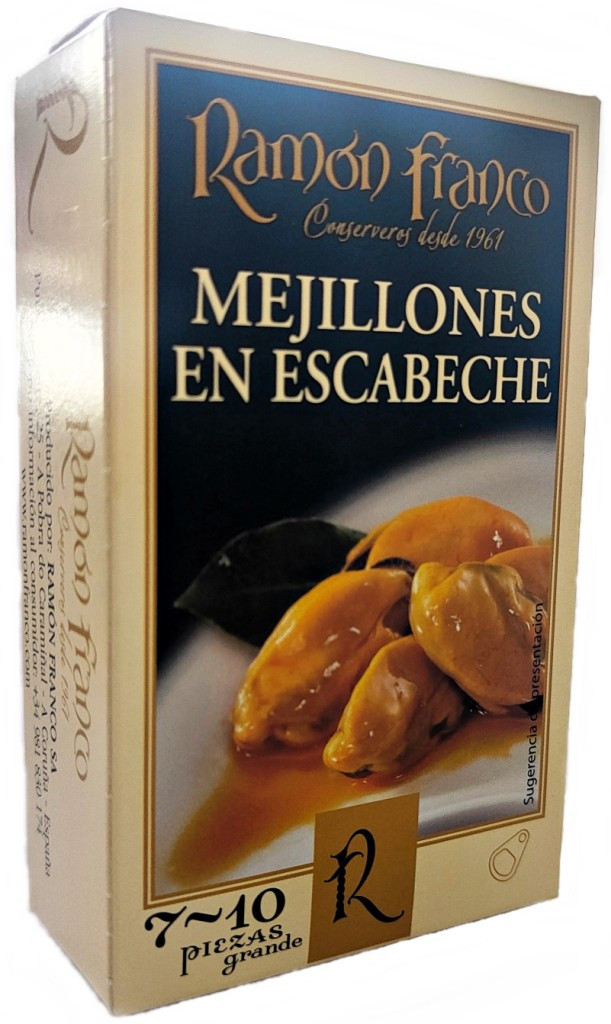 Mejillón escabeche 7/10 pz. Ramón Franco 115gr