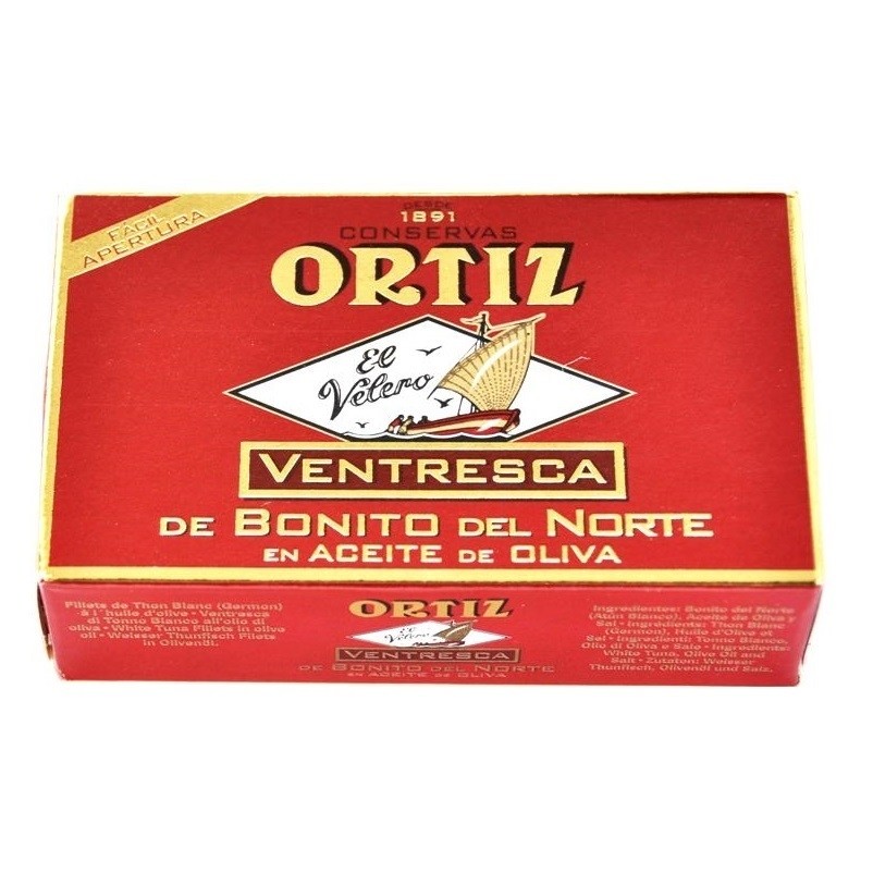 Ventresca de bonito en aceite Ortiz 110gr