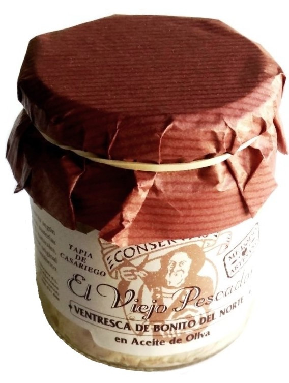Ventresca de bonito del norte en aceite de oliva El Viejo Pescador 230 gr