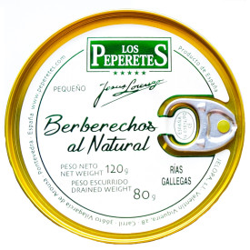  Berberechos al natural (pequeño) Los Peperetes 120gr