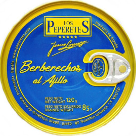 Berberechos al ajillo Los Peperetes 120gr