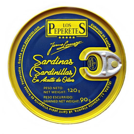 Sardinas en aceite de oliva Los Peperetes 120 gr