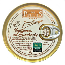  Mejillón escabeche 8/10 pz. Los Peperetes 120 gr
