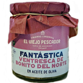 Ventresca de bonito del norte en aceite de oliva El Viejo Pescador 230 gr
