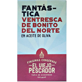 Ventresca de bonito del norte en aceite de oliva El Viejo Pescador 90 gr