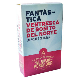  Ventresca de bonito del norte en aceite de oliva El Viejo Pescador 90 gr